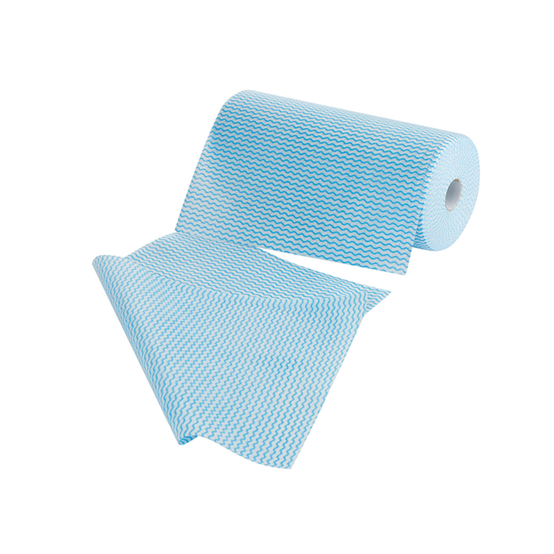 Bambu Fiber/Viscose Polyester Polyester Tahan Minyak Non-Woven Cleaning Roll